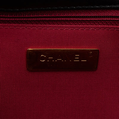 Chanel 19 Large Black Shiny Lambskin
