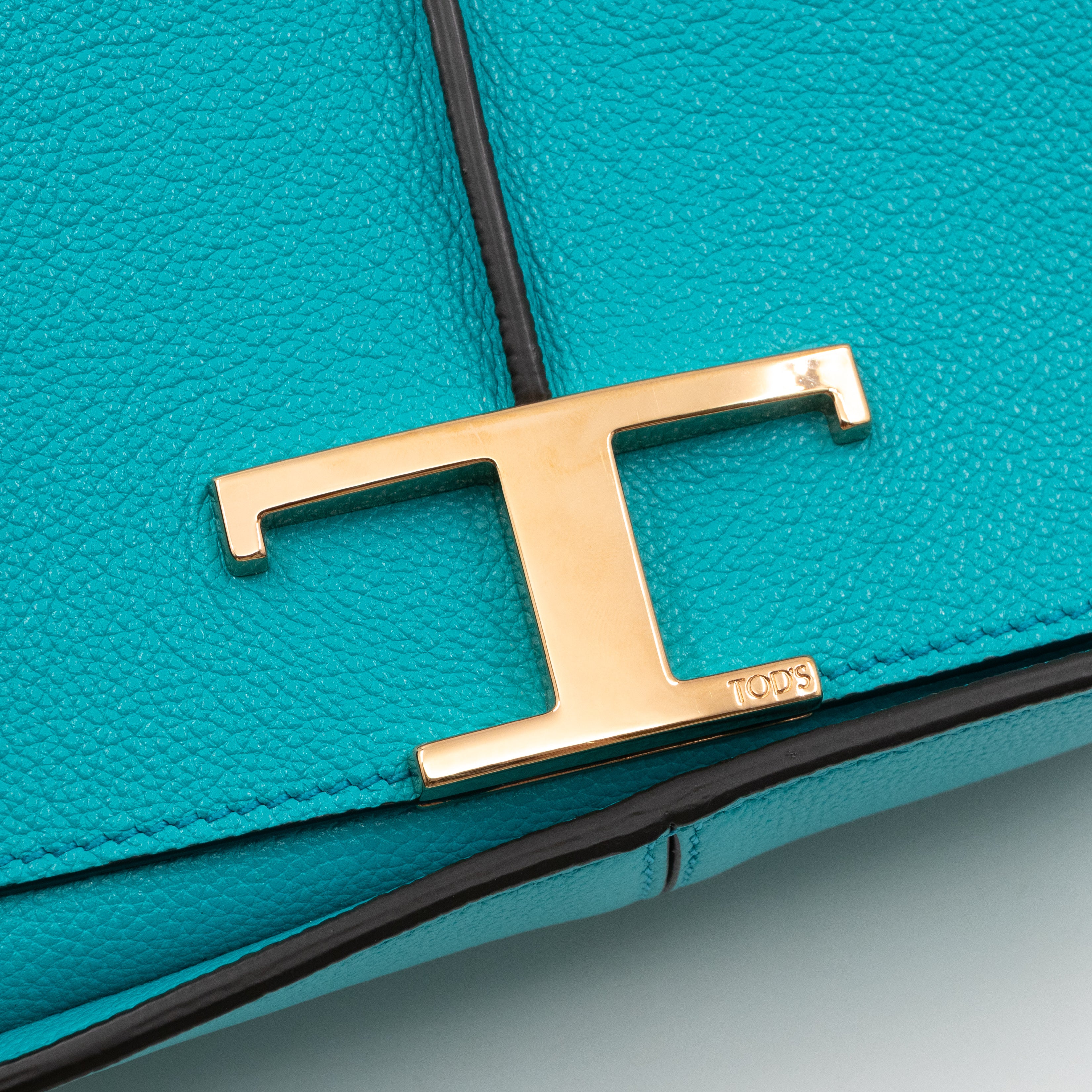 T Timeless Mini Crossbody Bag Turquoise Leather