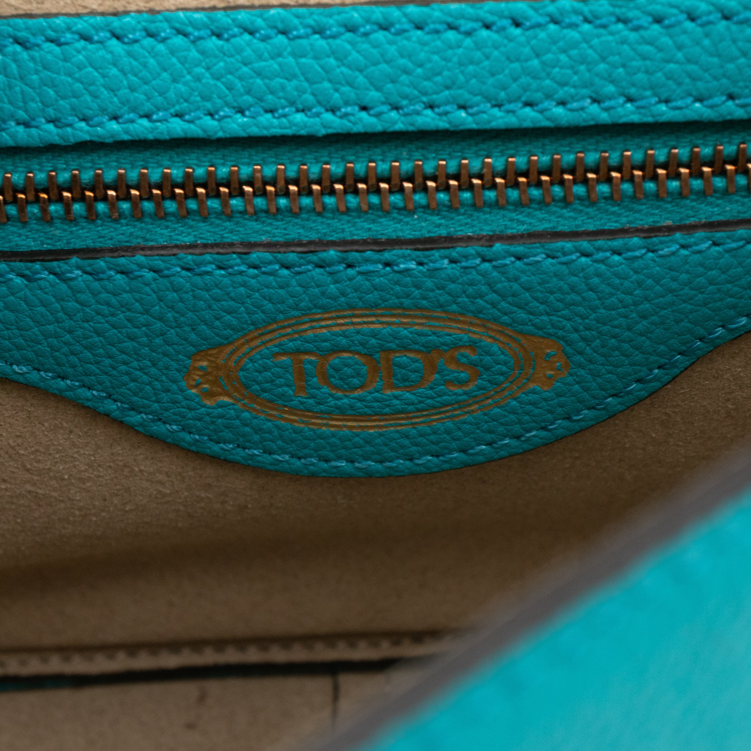 T Timeless Mini Crossbody Bag Turquoise Leather