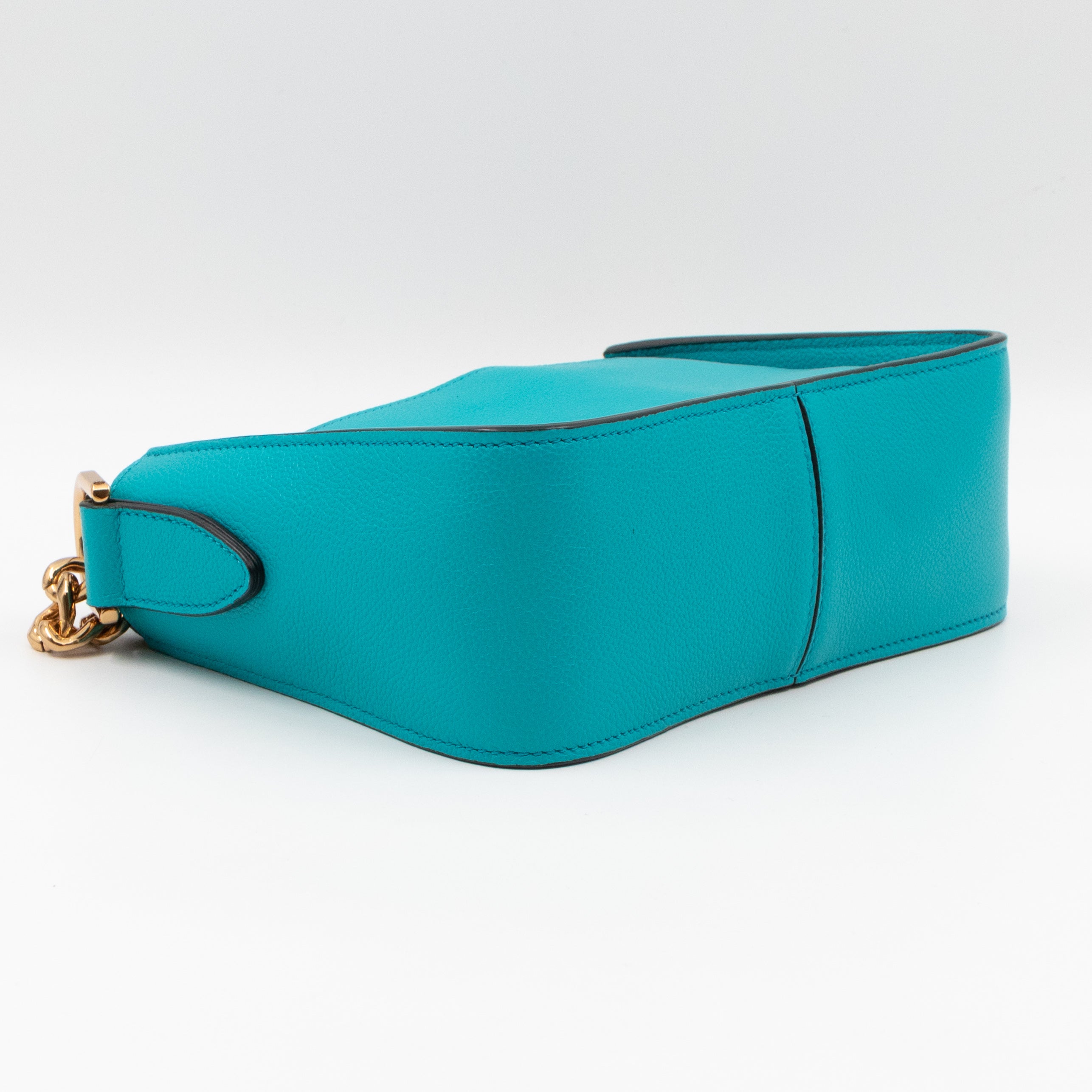 T Timeless Mini Crossbody Bag Turquoise Leather