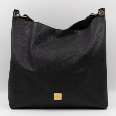 Freya Hobo Large Black Leather
