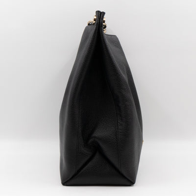 Freya Hobo Large Black Leather