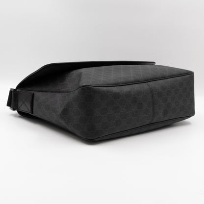 Messenger Shoulder Bag Black GG Canvas