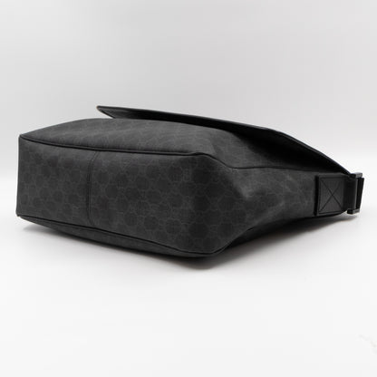 Messenger Shoulder Bag Black GG Canvas