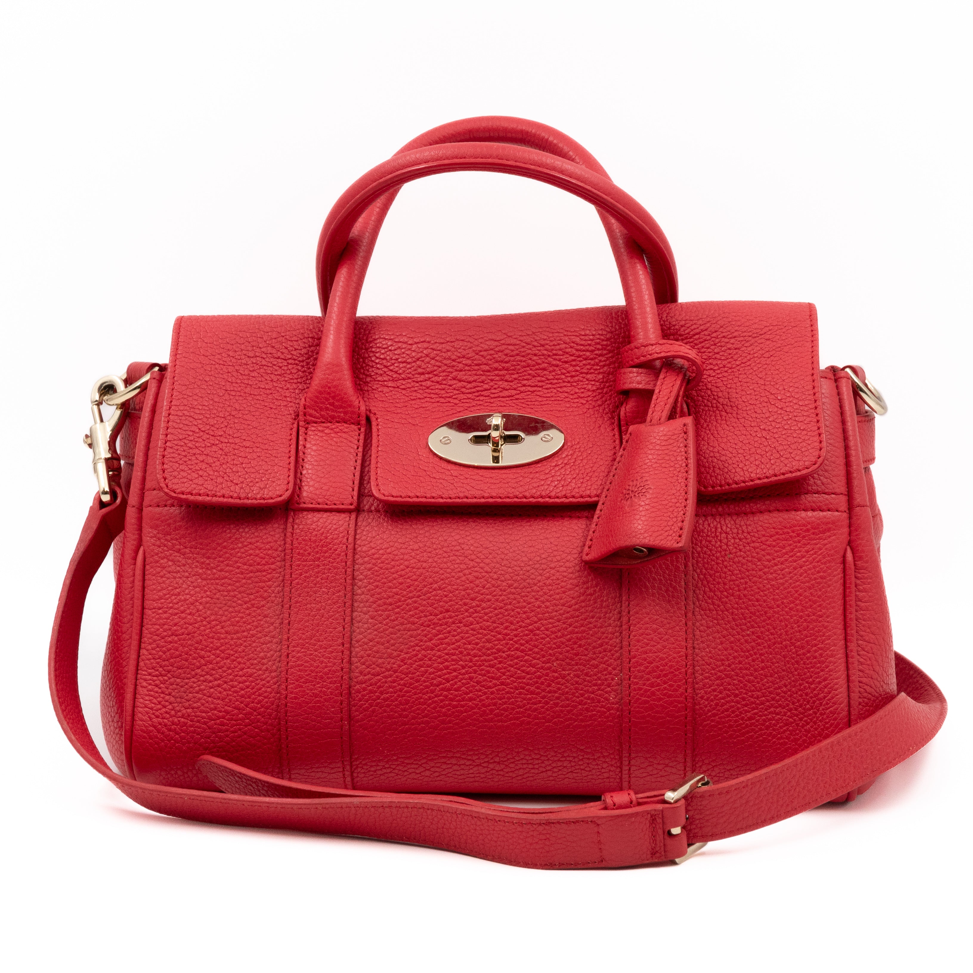 Mulberry – Mulberry Small Bayswater Satchel Red Leather – Queen Station