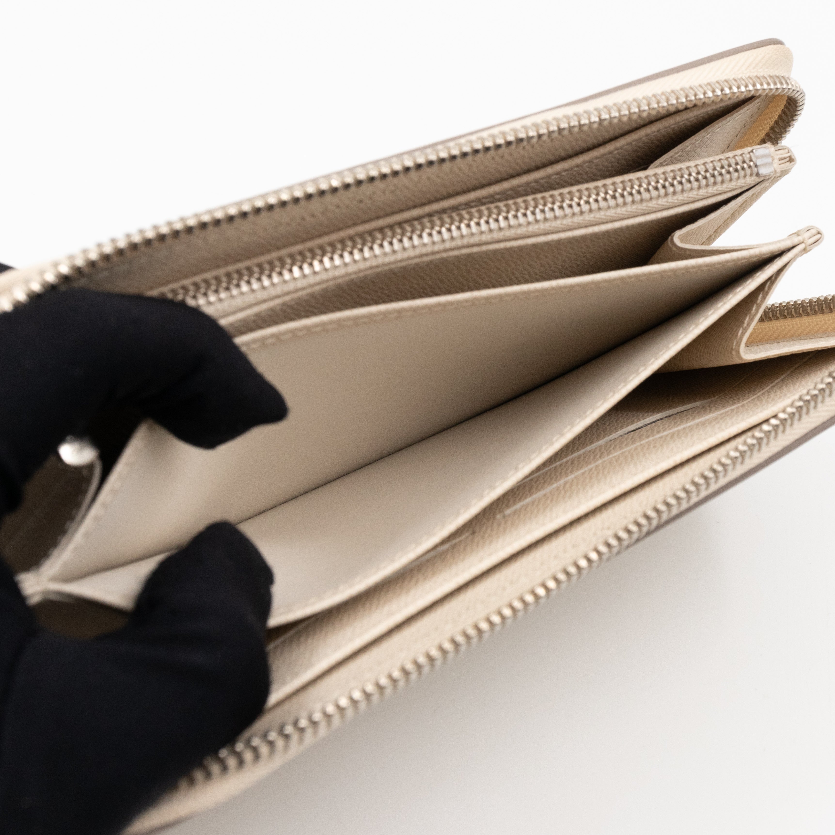 Zippy Wallet Ivory Epi Leather