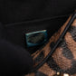 Square Chain Crossbody Bag Dauphine Leather Leopard