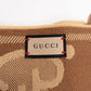 GG Wool Jacquard Scarf Beige & Brown