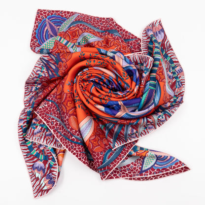 Silk Scarf 90 Flowers of South Africa