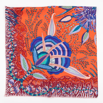 Hermes Silk Scarf 90 cm Flowers of South Africa – Queen Station