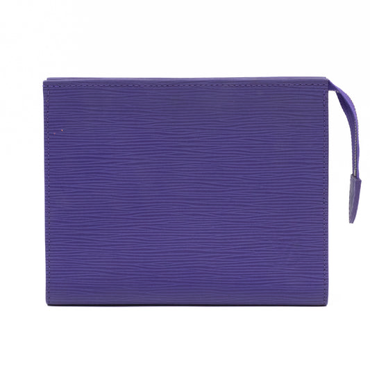 Toiletry Pouch 19 Purple Epi Leather