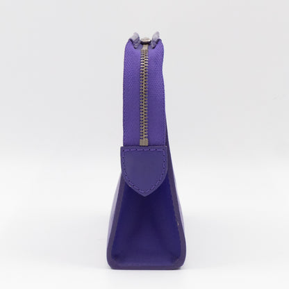 Toiletry Pouch 19 Purple Epi Leather