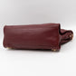 Classic City Metallic Edge Burgundy Leather