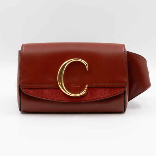 C Belt Bag Brown Leather