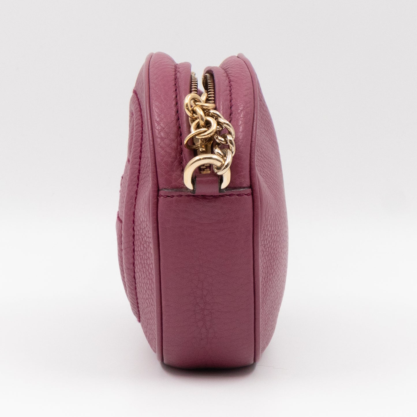 Mini Soho Chain Tassel Bag Purple Leather Gold