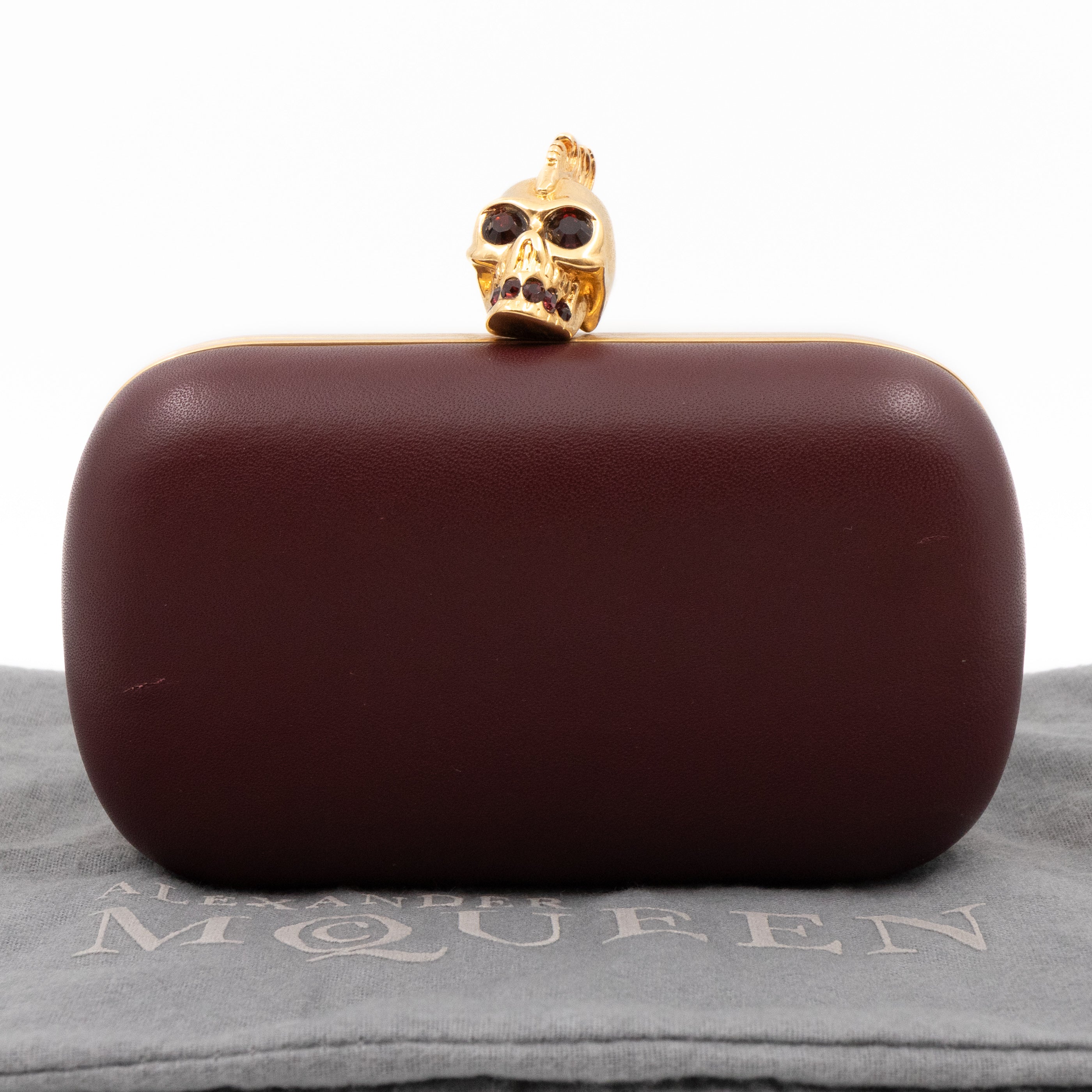 Alexander McQueen Skull Padlock Zip Around Small Tote in Grey Pebbled  Calfskin - SOLD