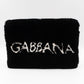 Cleo Clutch Black White Faux Fur