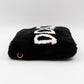 Cleo Clutch Black White Faux Fur