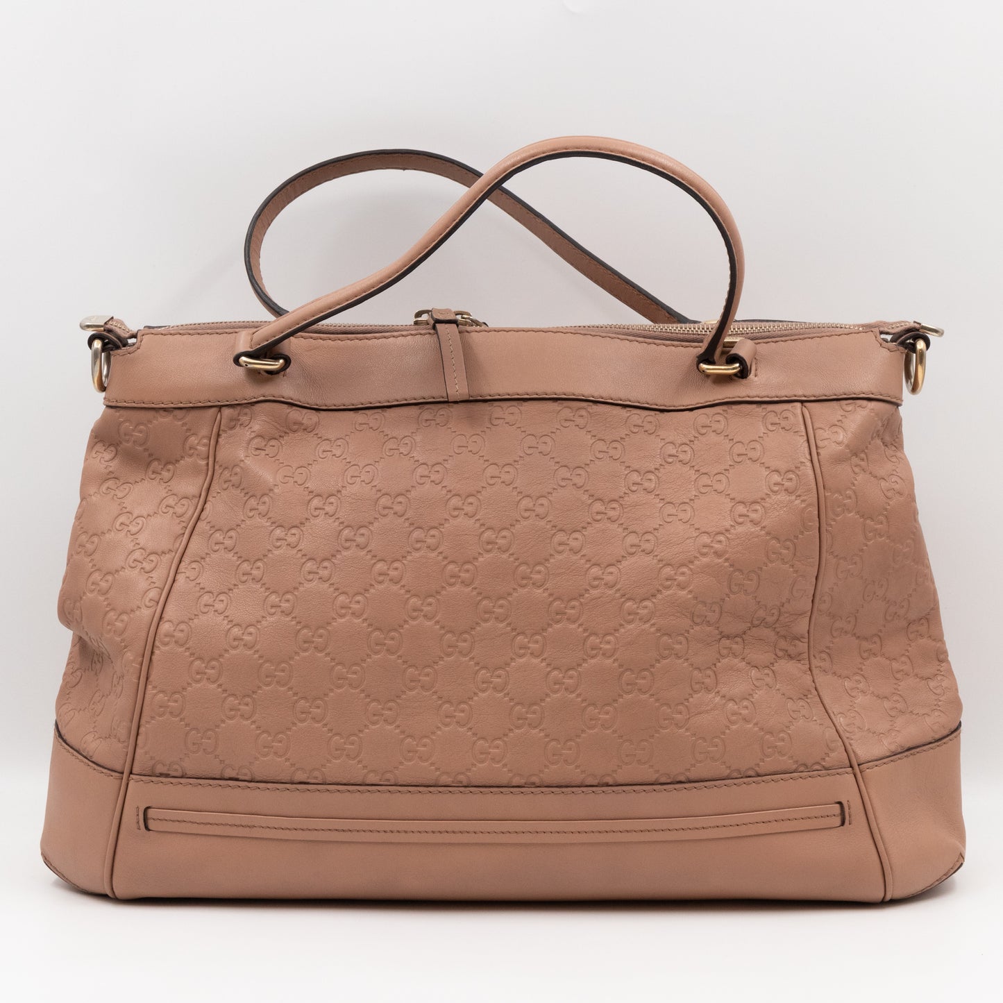 Mayfair Bow Tote Bag Beige Rose Guccissima Leather