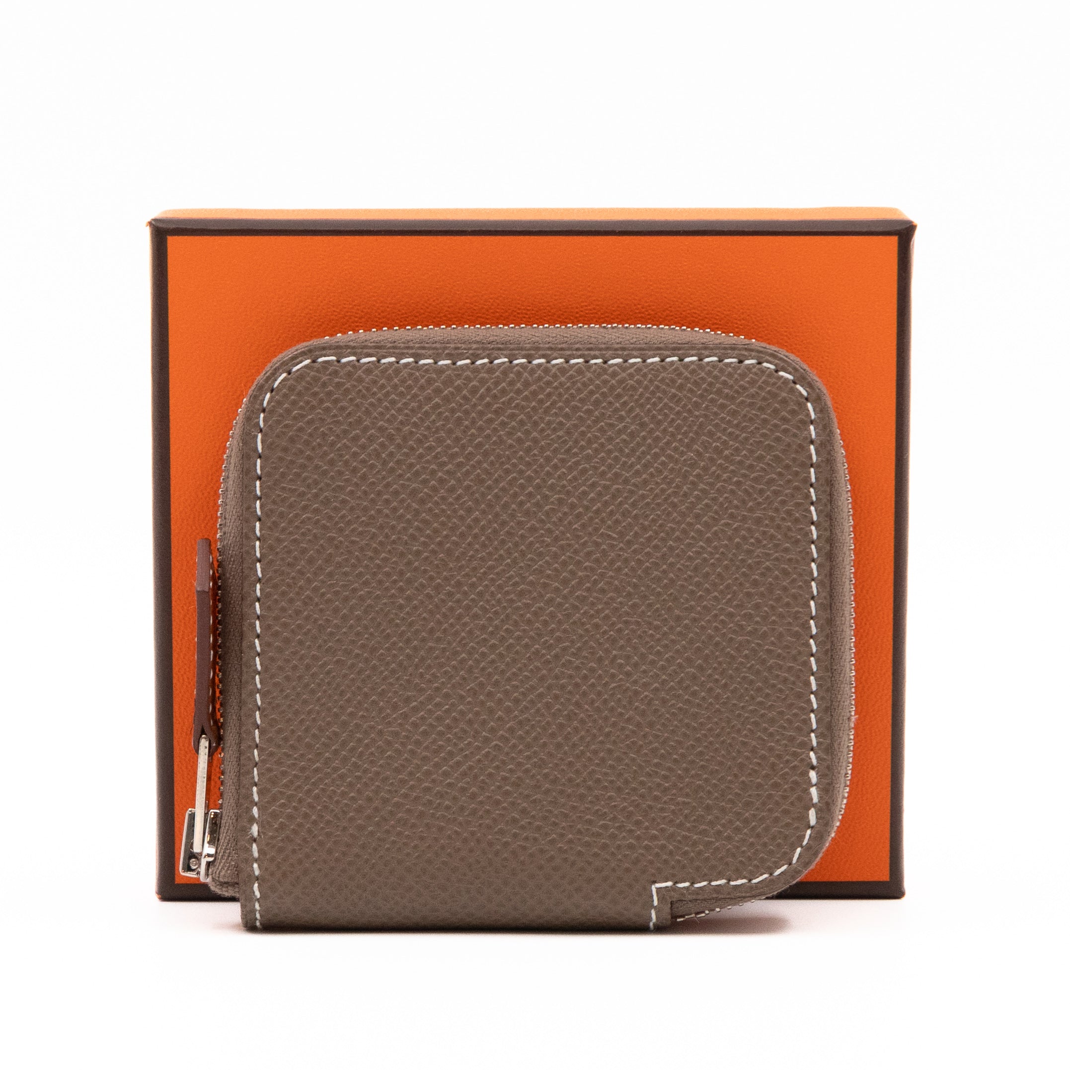 Silk'in Change Purse Etoupe Leather