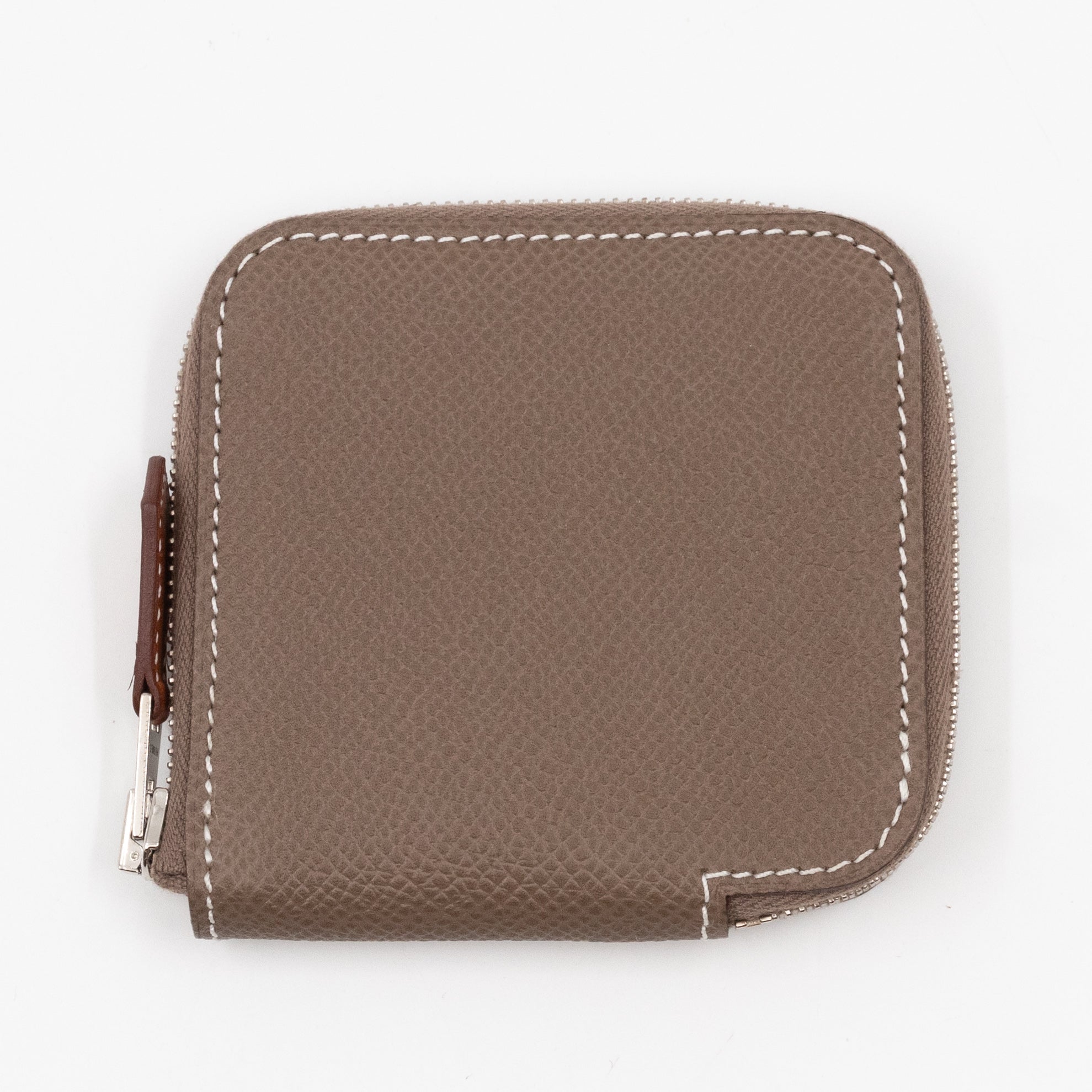 Silk'in Change Purse Etoupe Leather