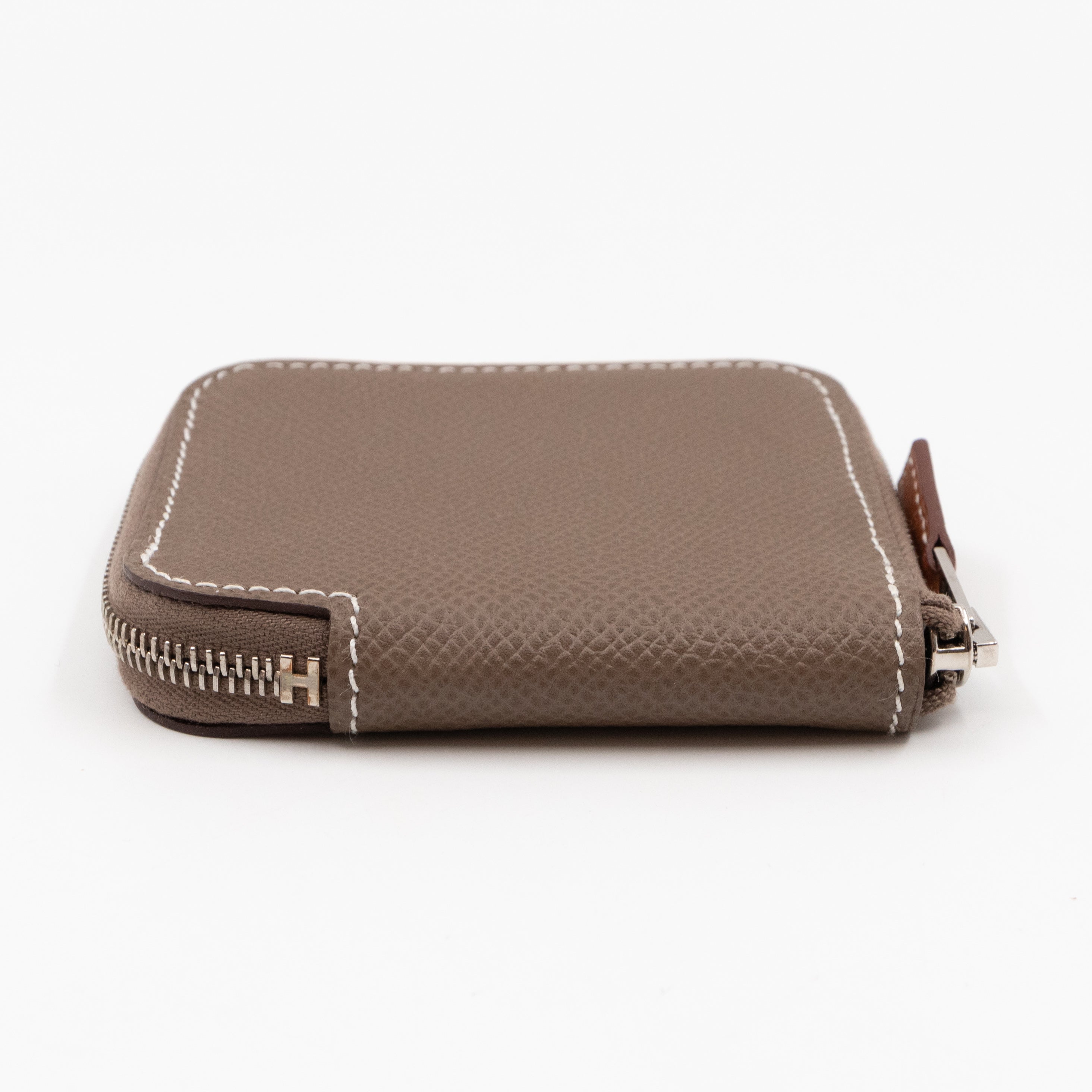 Silk'in Change Purse Etoupe Leather