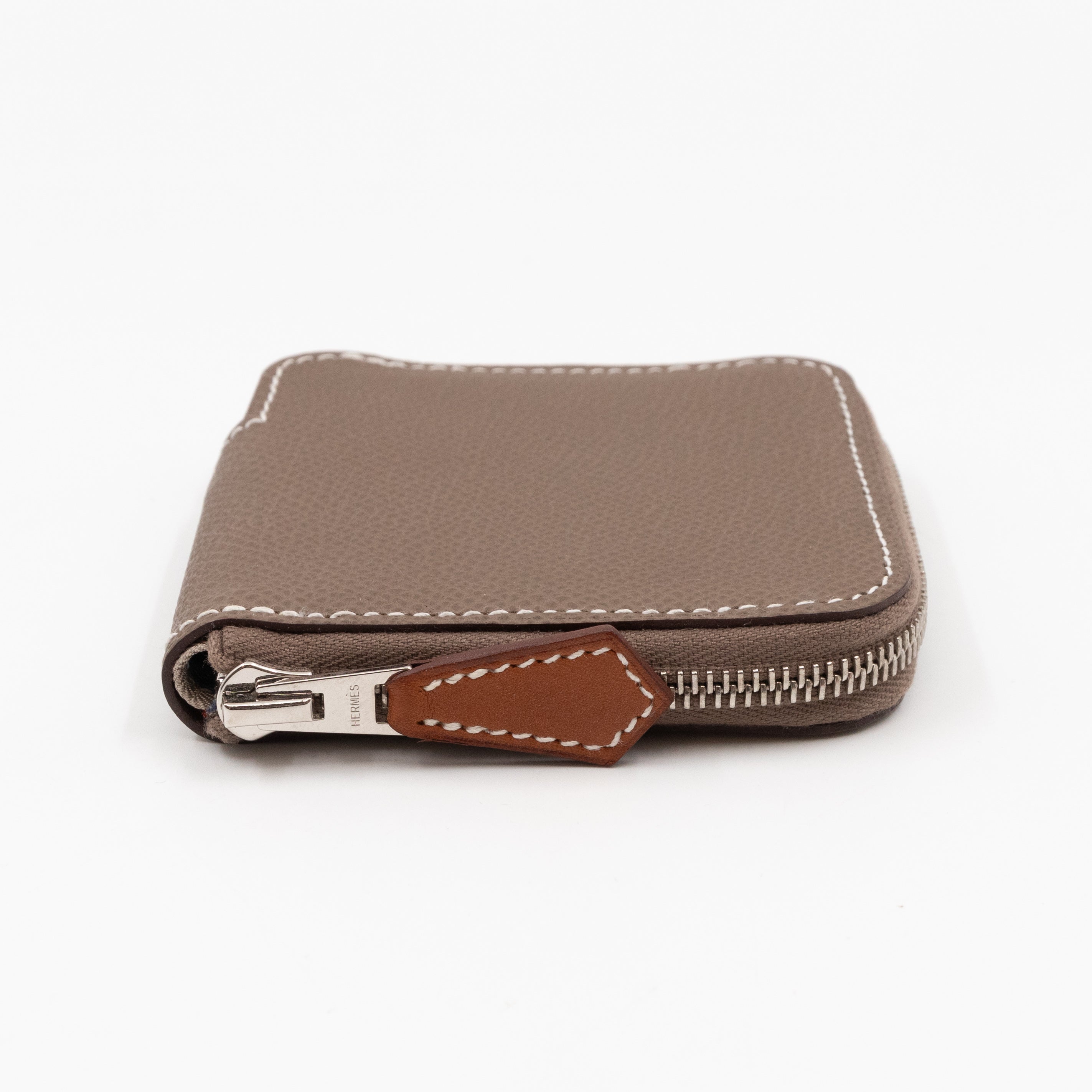 Silk'in Change Purse Etoupe Leather