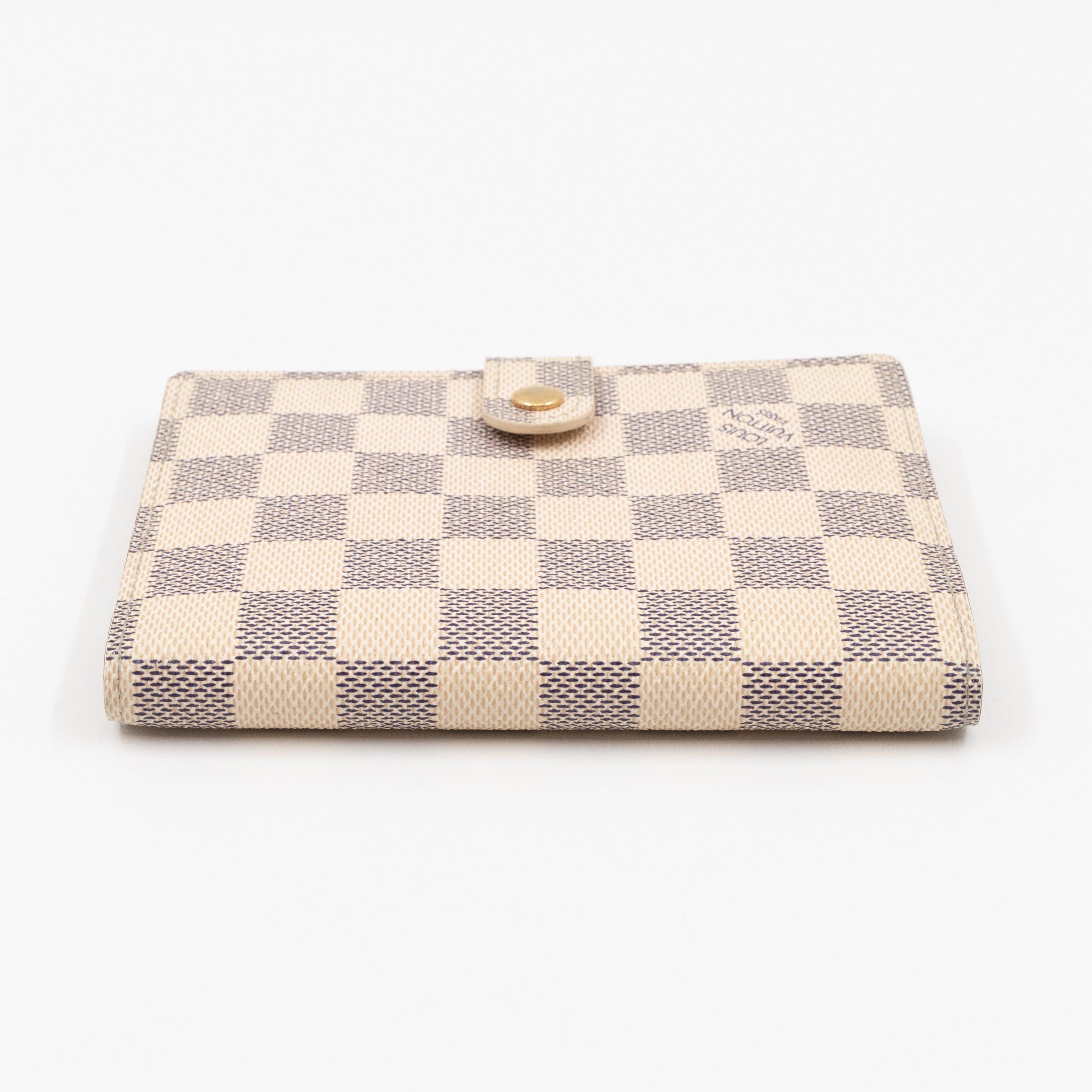 Small Ring Agenda Cover Damier Azur