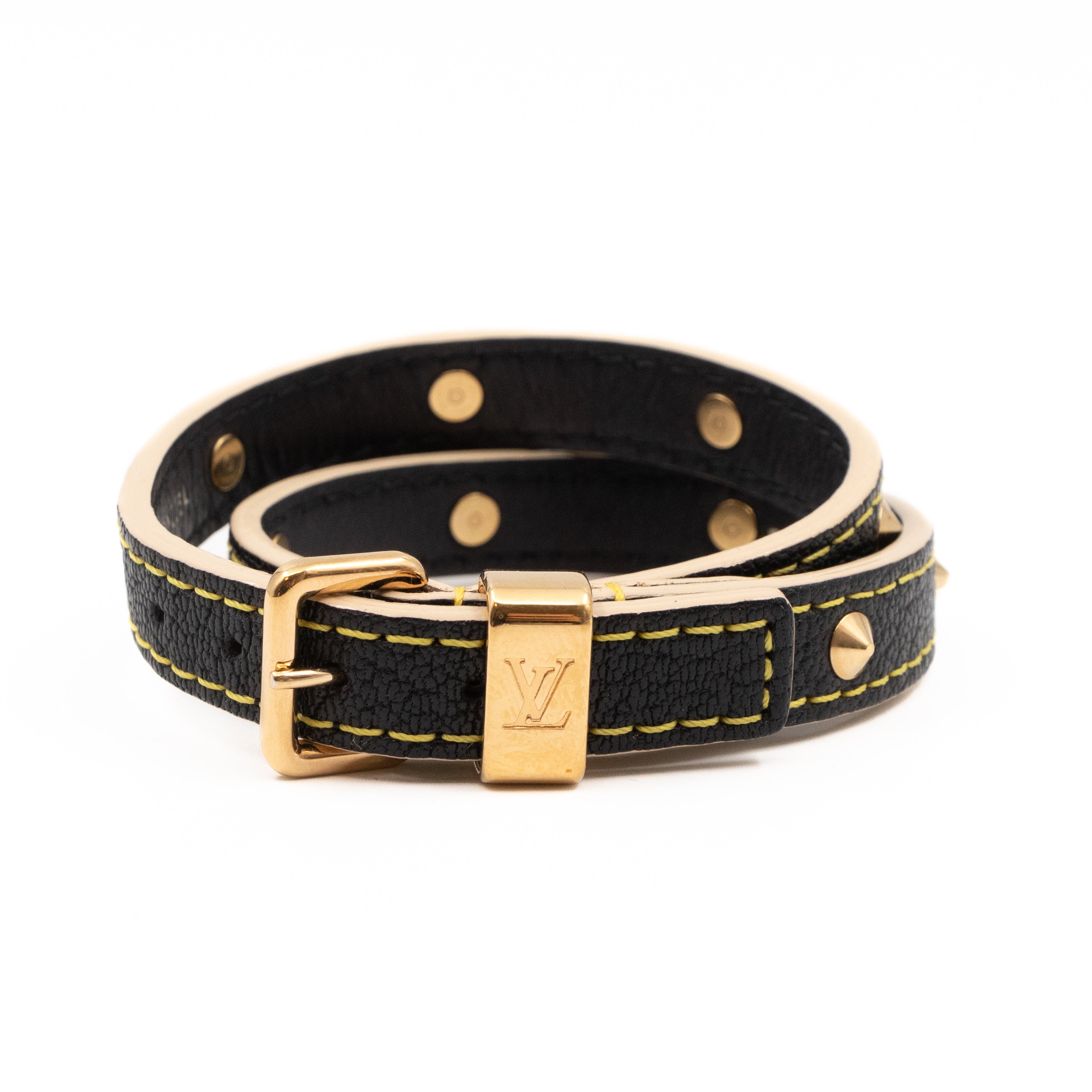 Double Tour Suhali Bracelet Black Leather
