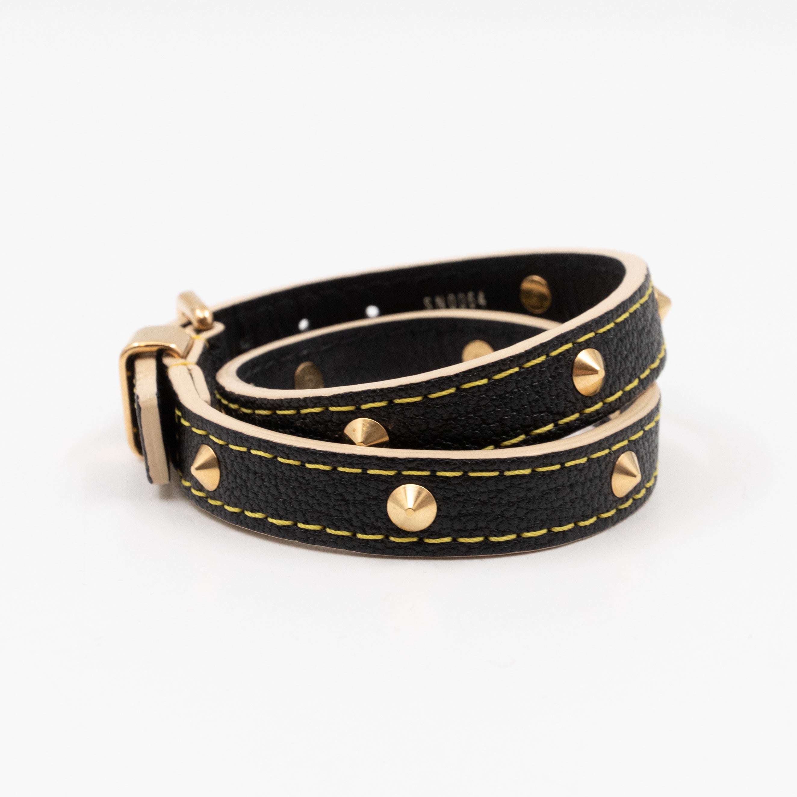Double Tour Suhali Bracelet Black Leather