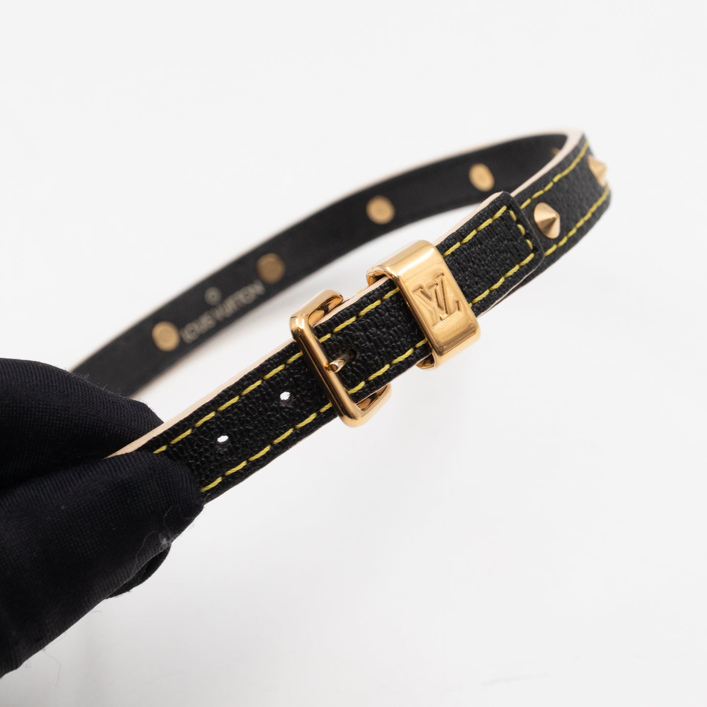 Double Tour Suhali Bracelet Black Leather