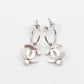 CC Hoops Crystal Earrings Silver