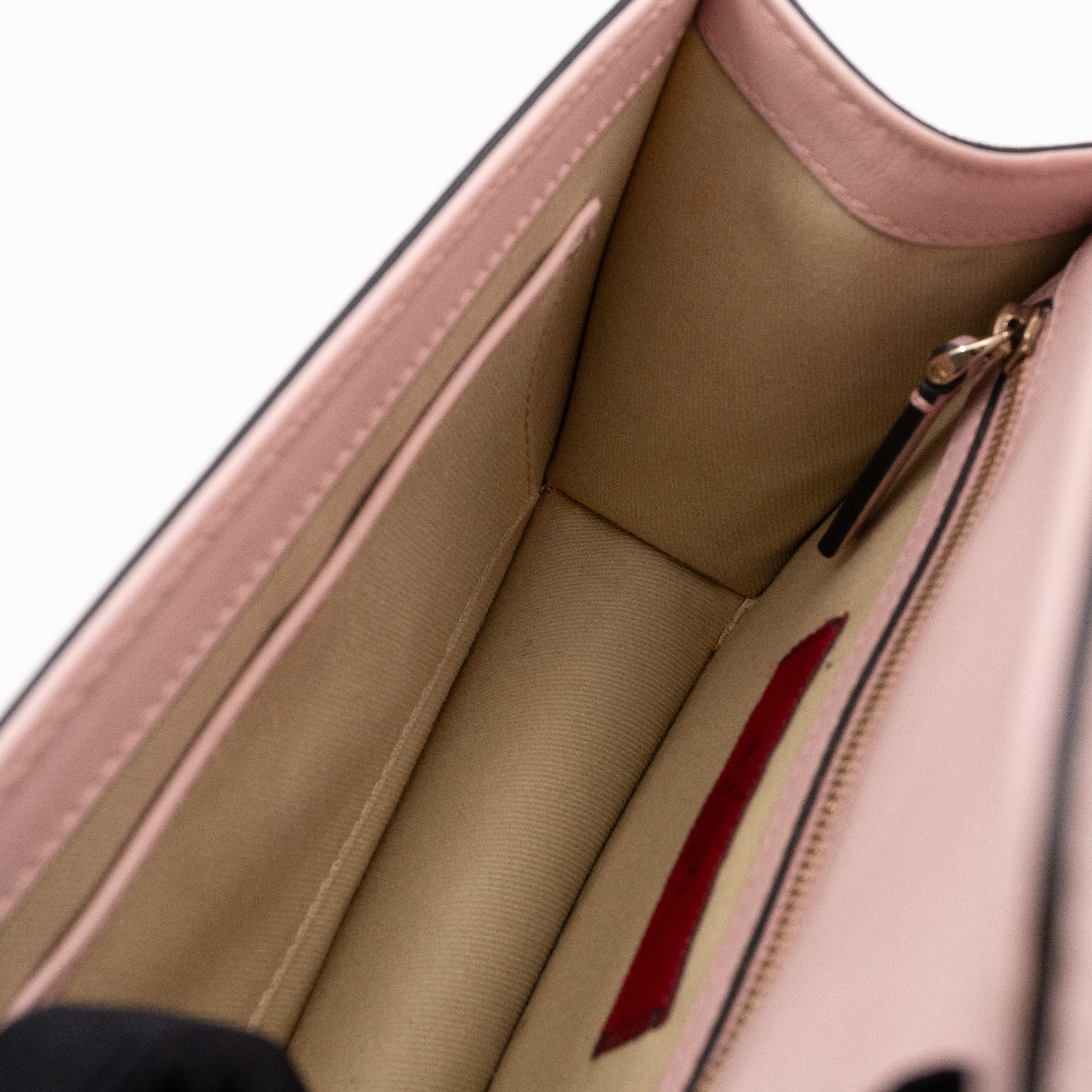 Small Glam Lock Rockstud Flap Bag Light Pink