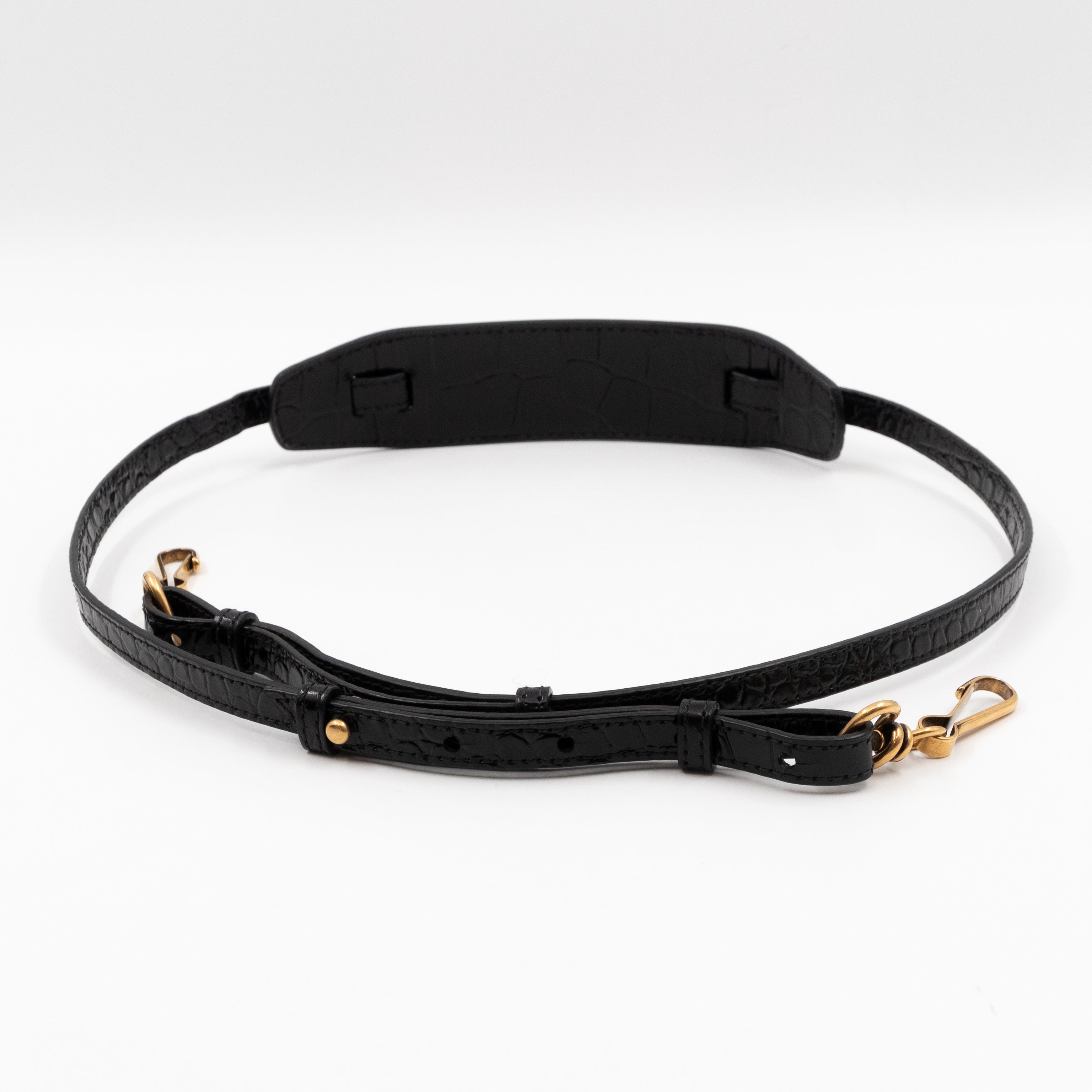 Neo Classic City Mini Black Croc Embossed Leather