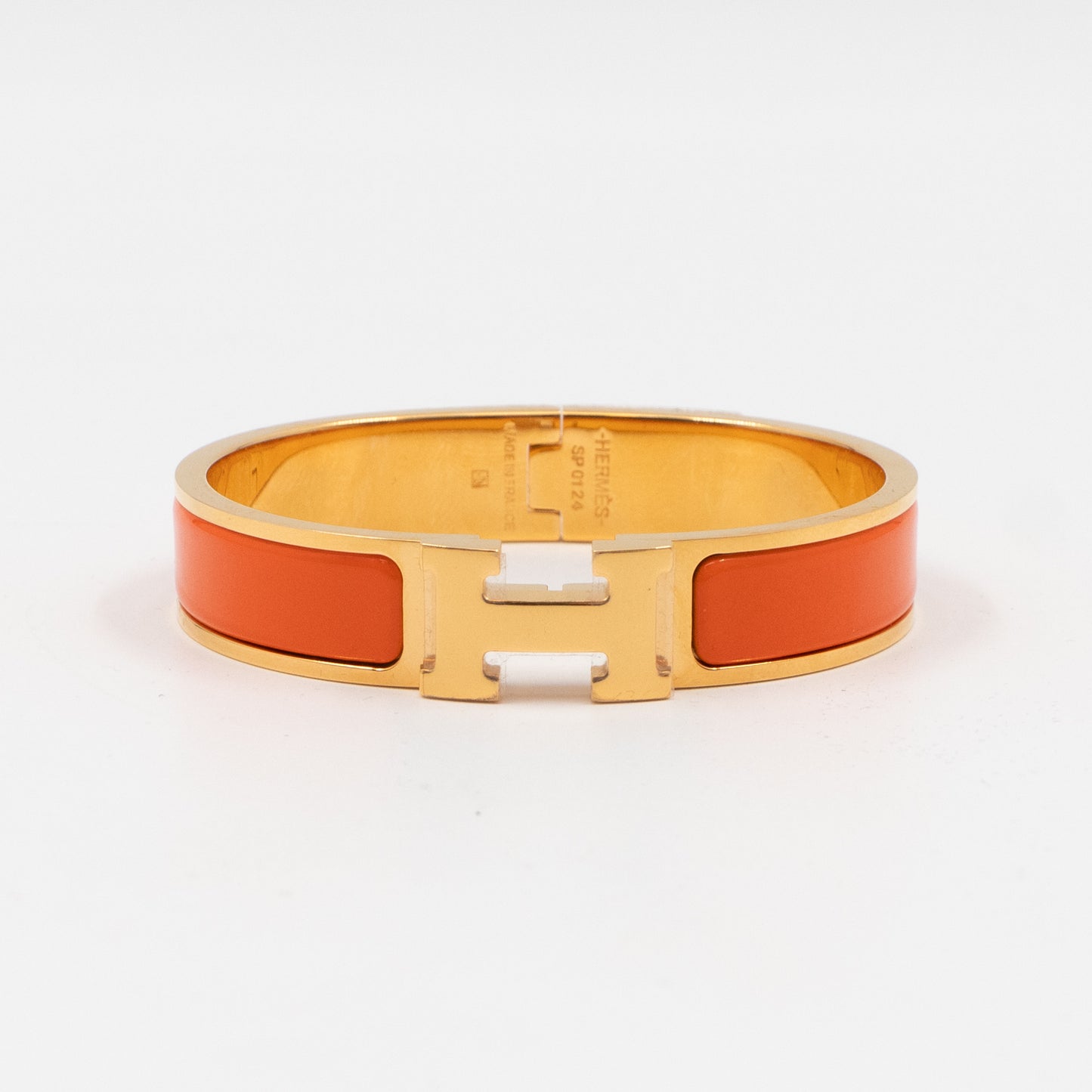 Clic H Bracelet PM Orange Gold