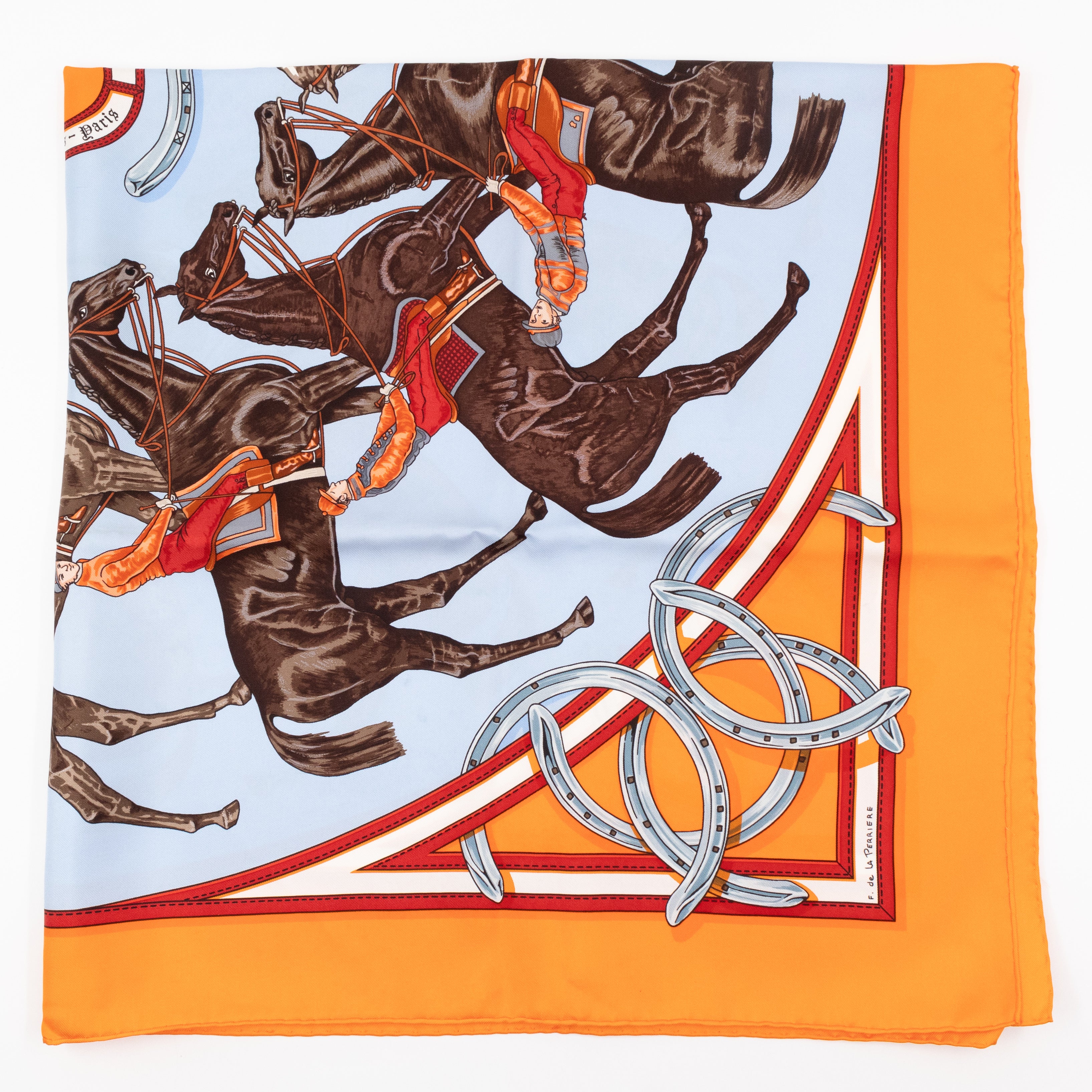 Silk Scarf 90 Ronde Des Jockeys