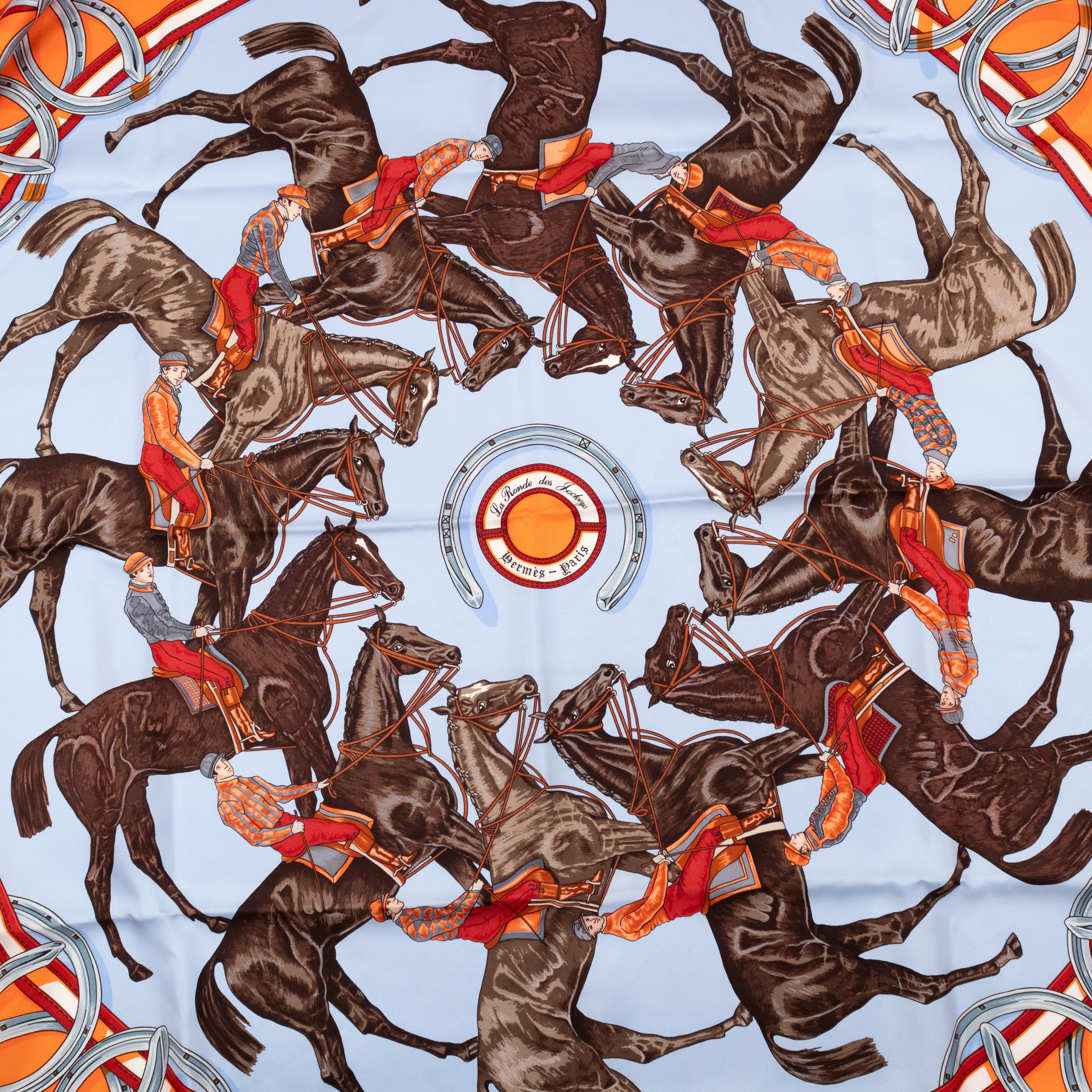 Silk Scarf 90 Ronde Des Jockeys
