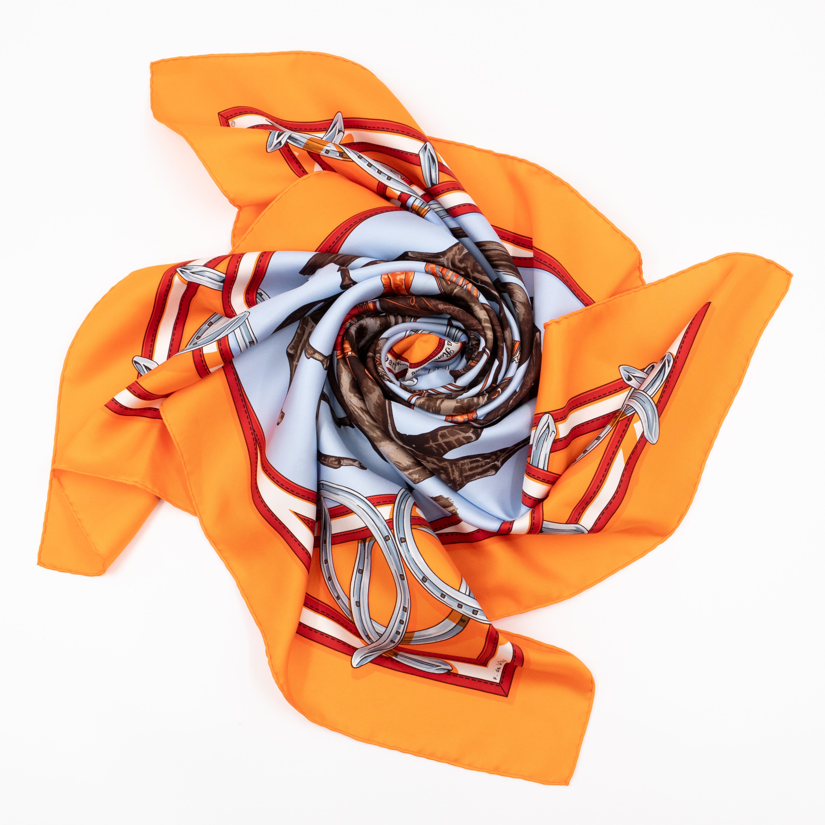 Silk Scarf 90 Ronde Des Jockeys
