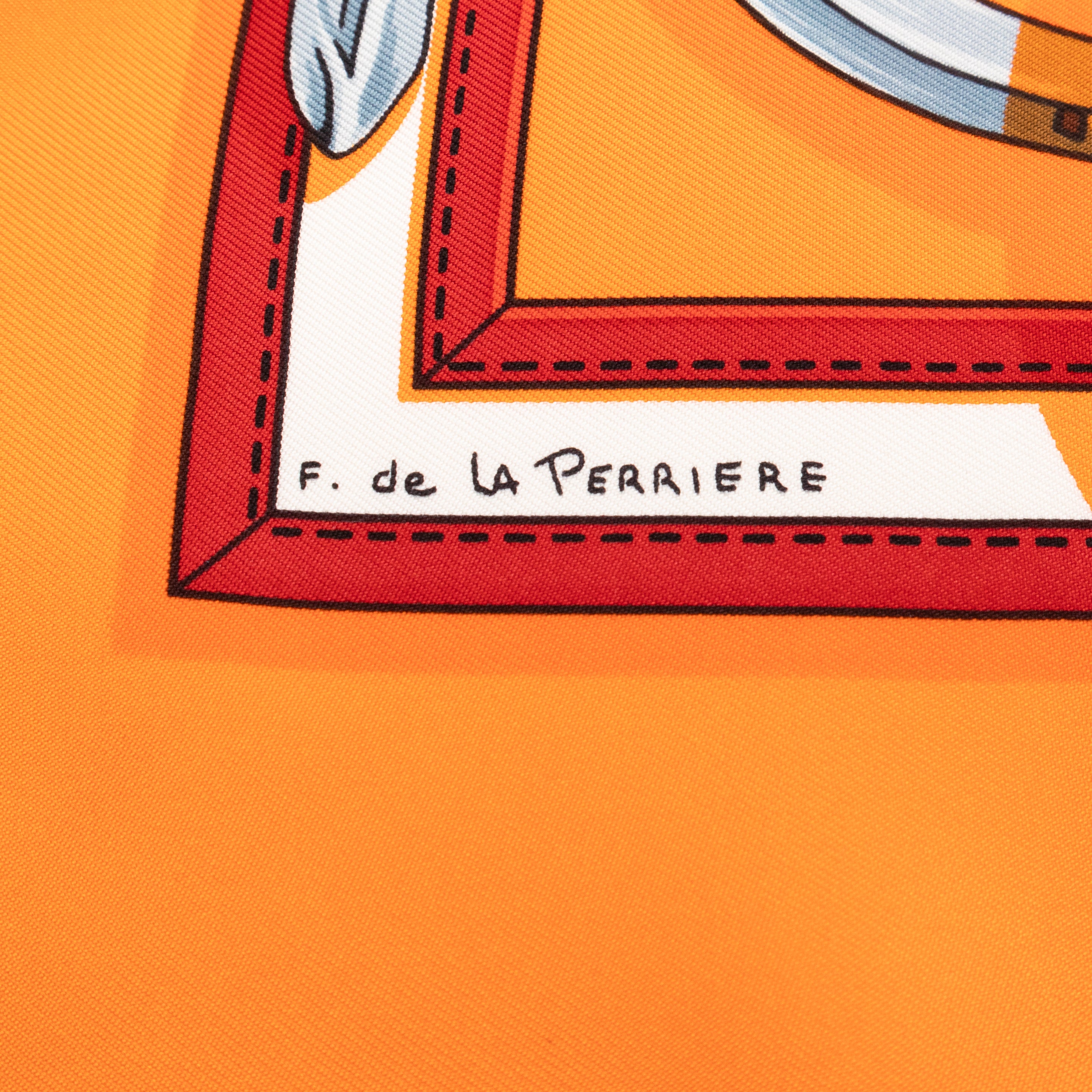 Silk Scarf 90 Ronde Des Jockeys