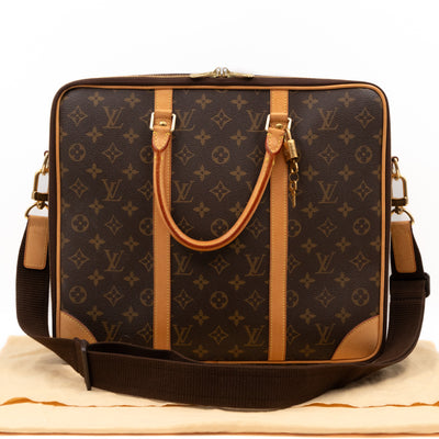 Cupertino Monogram Briefcase