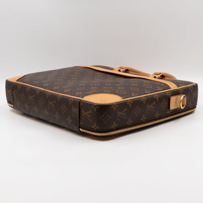 Cupertino Monogram Briefcase