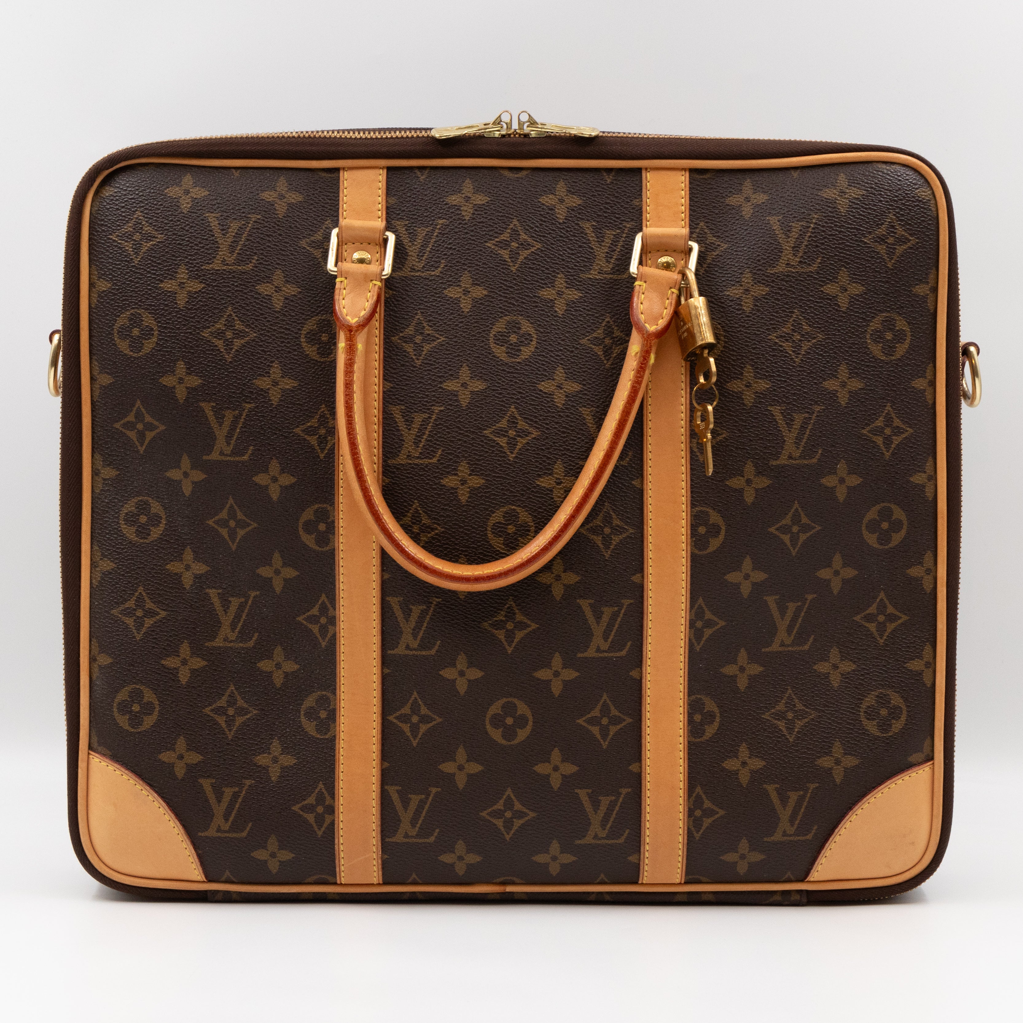 Cupertino Monogram Briefcase