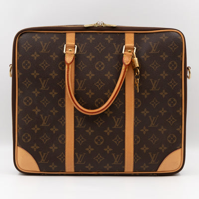 Cupertino Monogram Briefcase