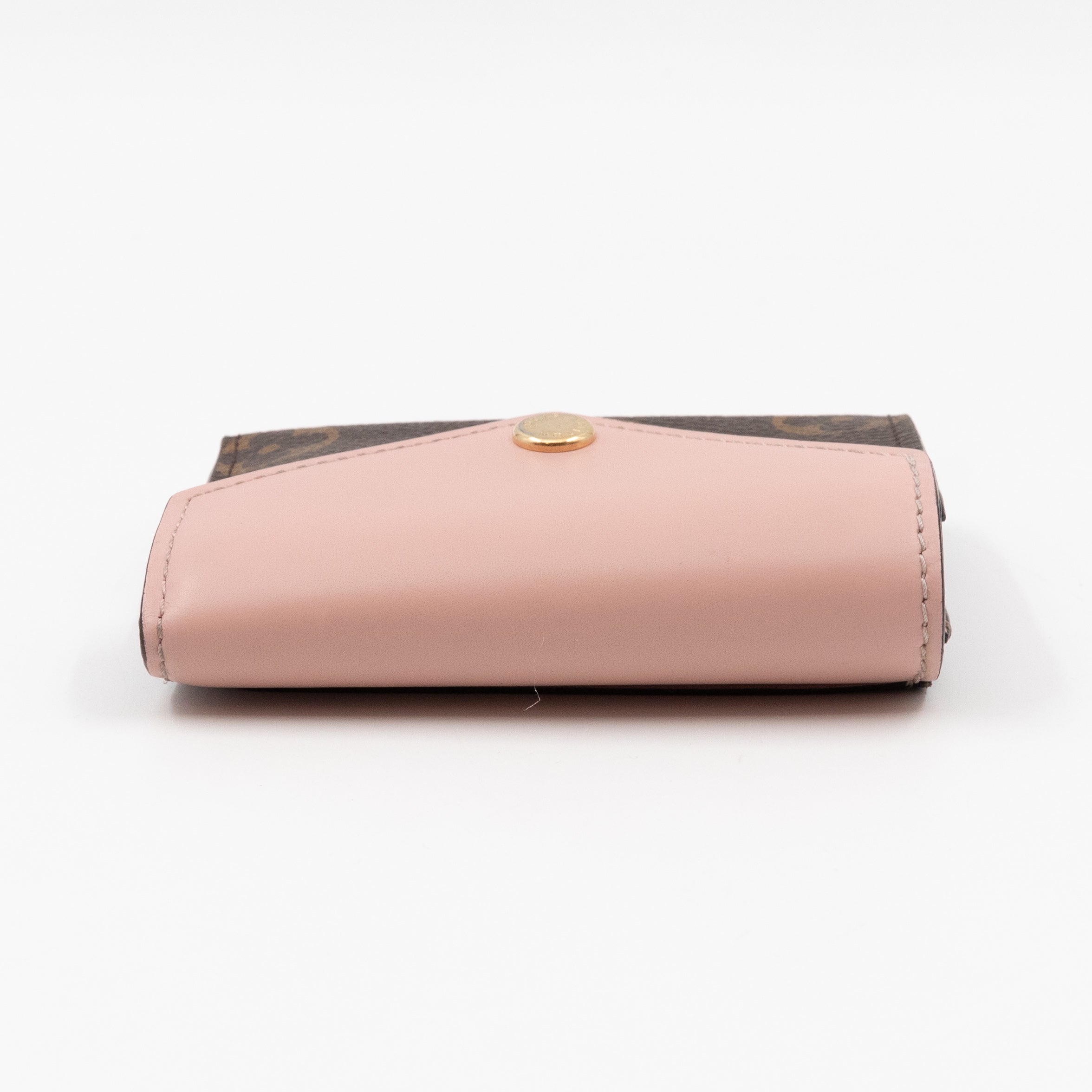 Zoe Wallet Monogram Rose Ballerine