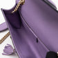 Emily Small Chain Shoulder Bag Purple Leather