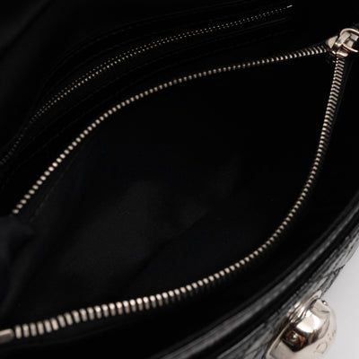 Rendezvous Flap Bag Cannage Quilted Black Patent Leather