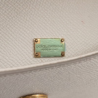 Sicily Small Dauphine Leather White