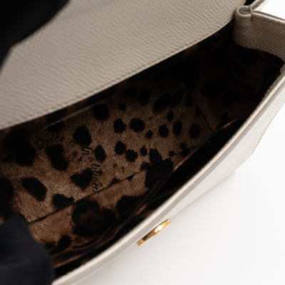 Sicily Small Dauphine Leather White