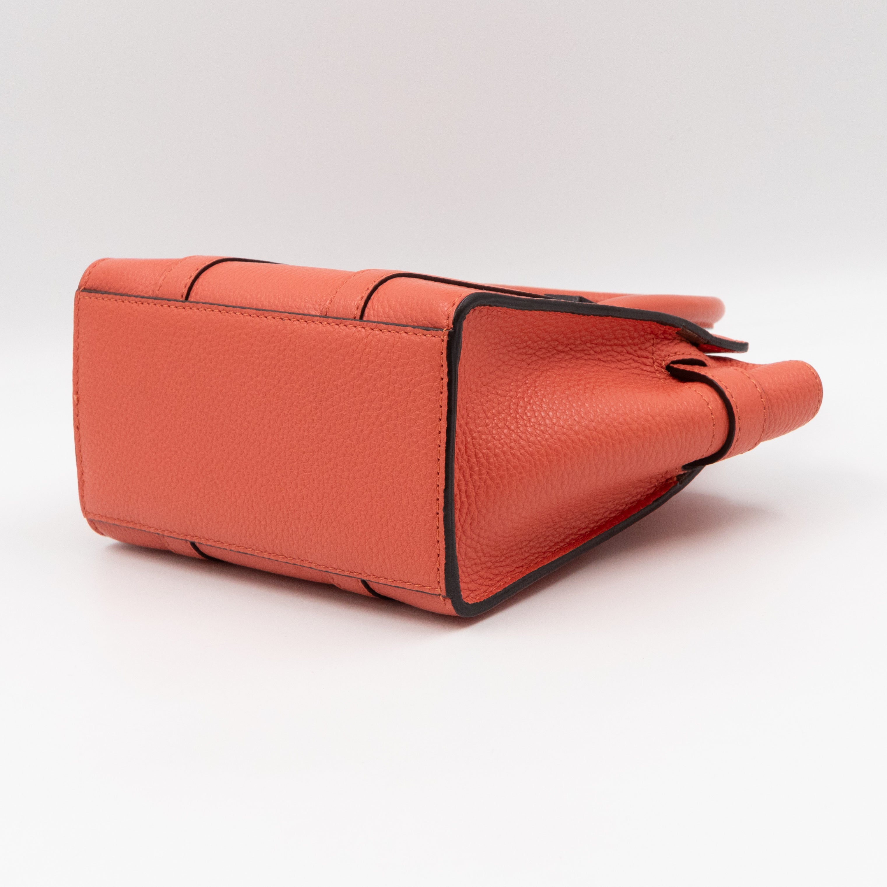 Micro Zipped Bayswater Coral Rose Leather