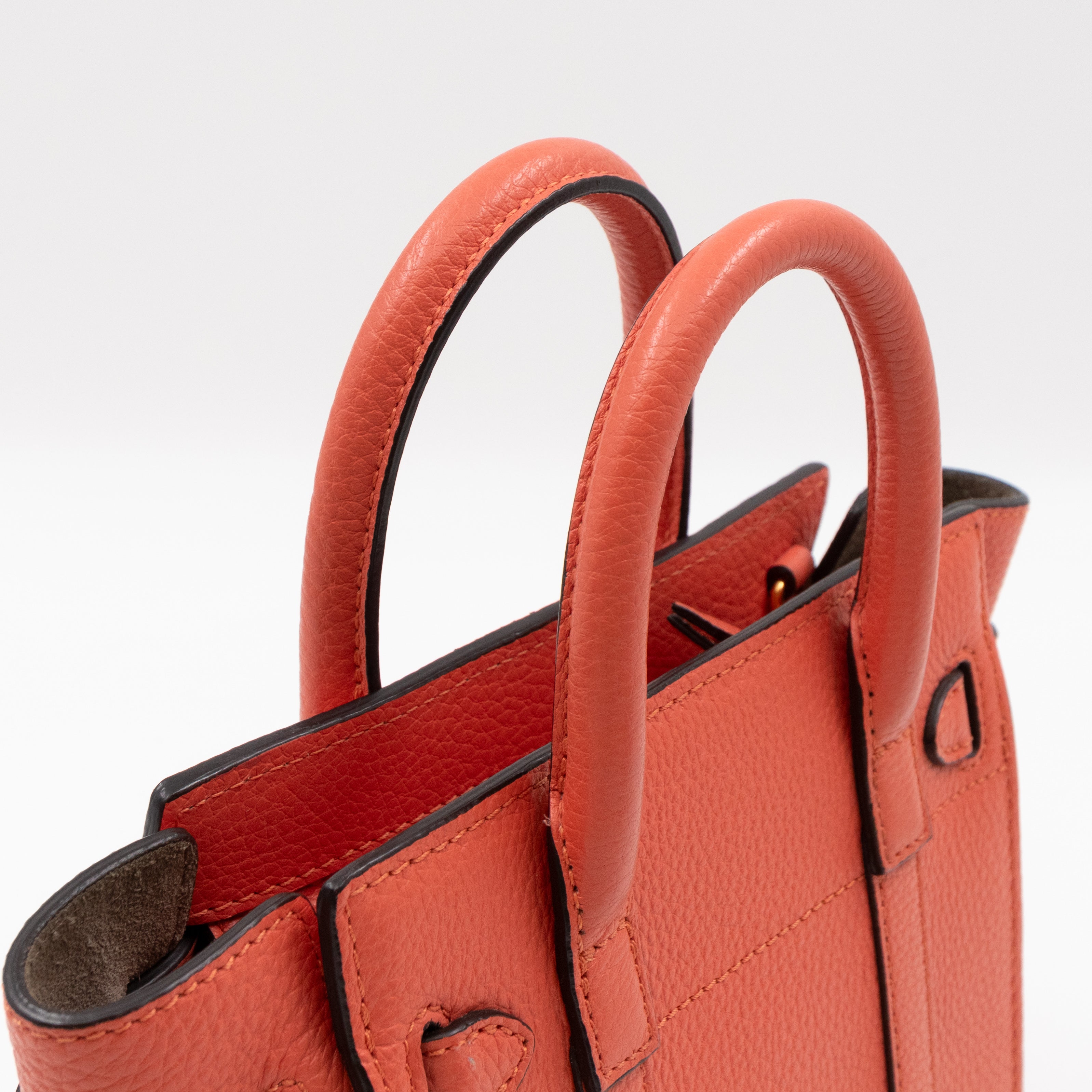 Micro Zipped Bayswater Coral Rose Leather